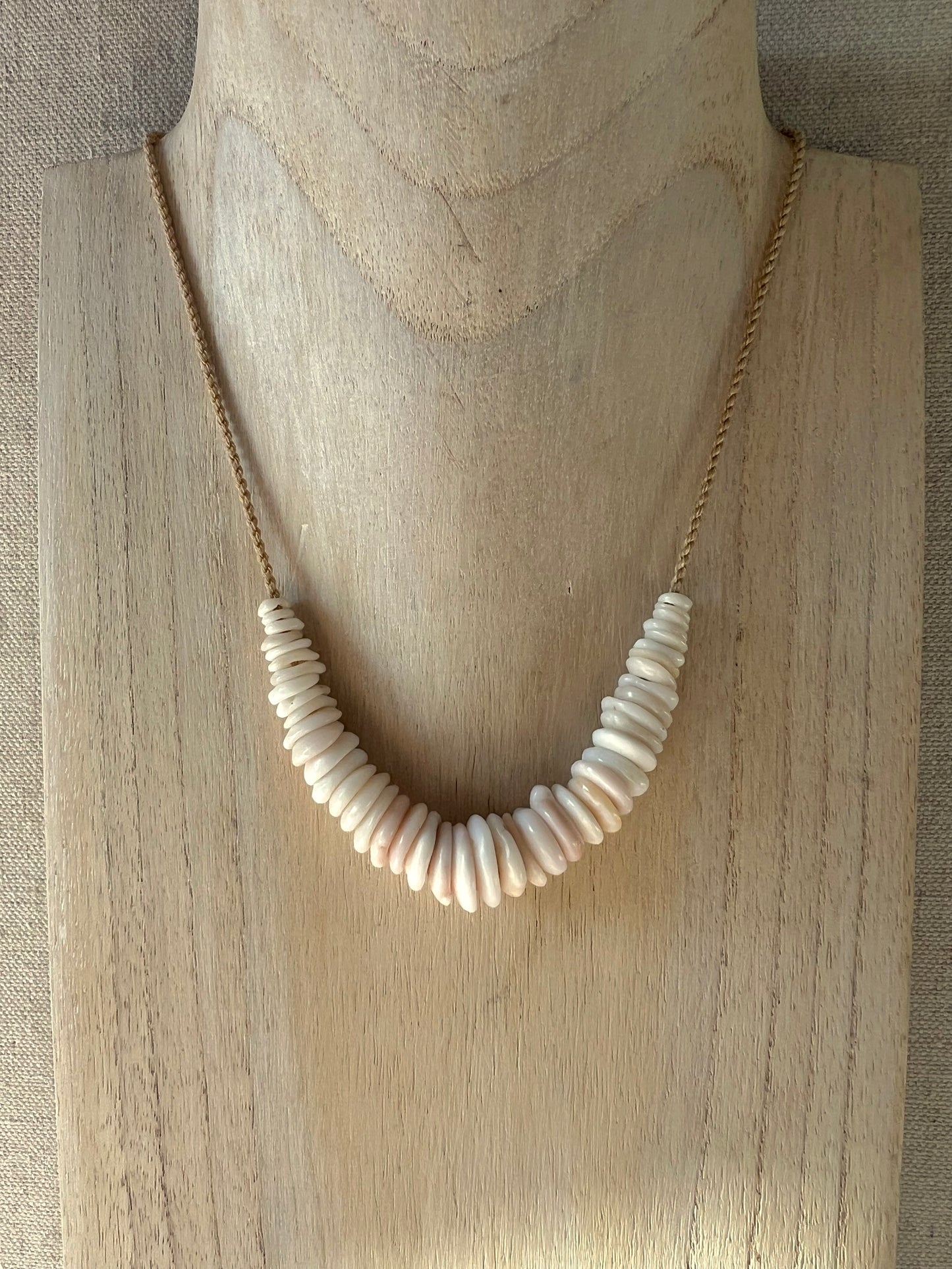 Pastel Puka Necklace (natural holes)