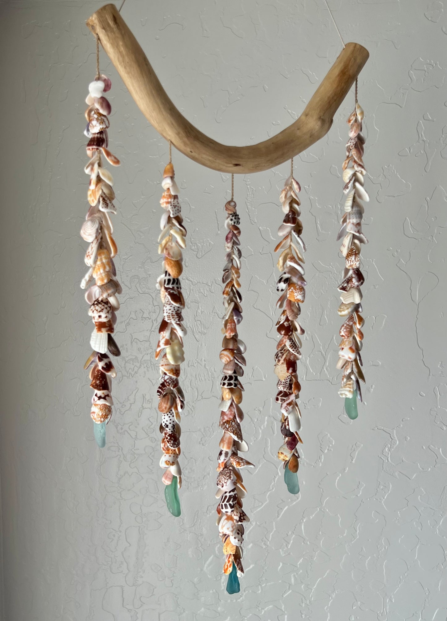 Moku Shell + Sea Glass XL 5 Strand Mobile
