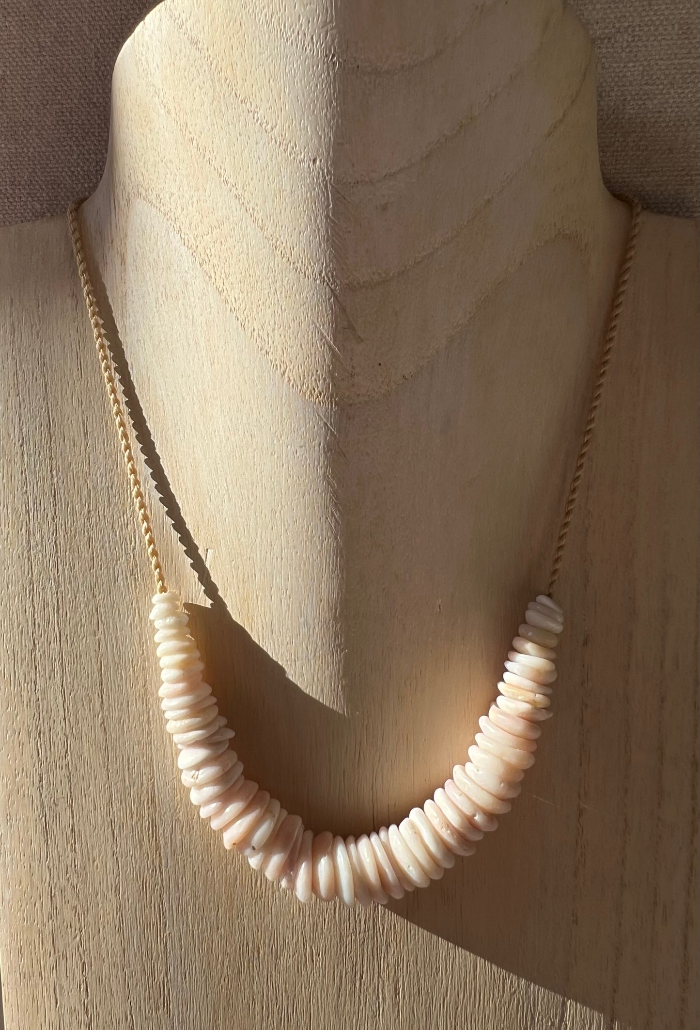 Pastel Puka Necklace (natural holes)