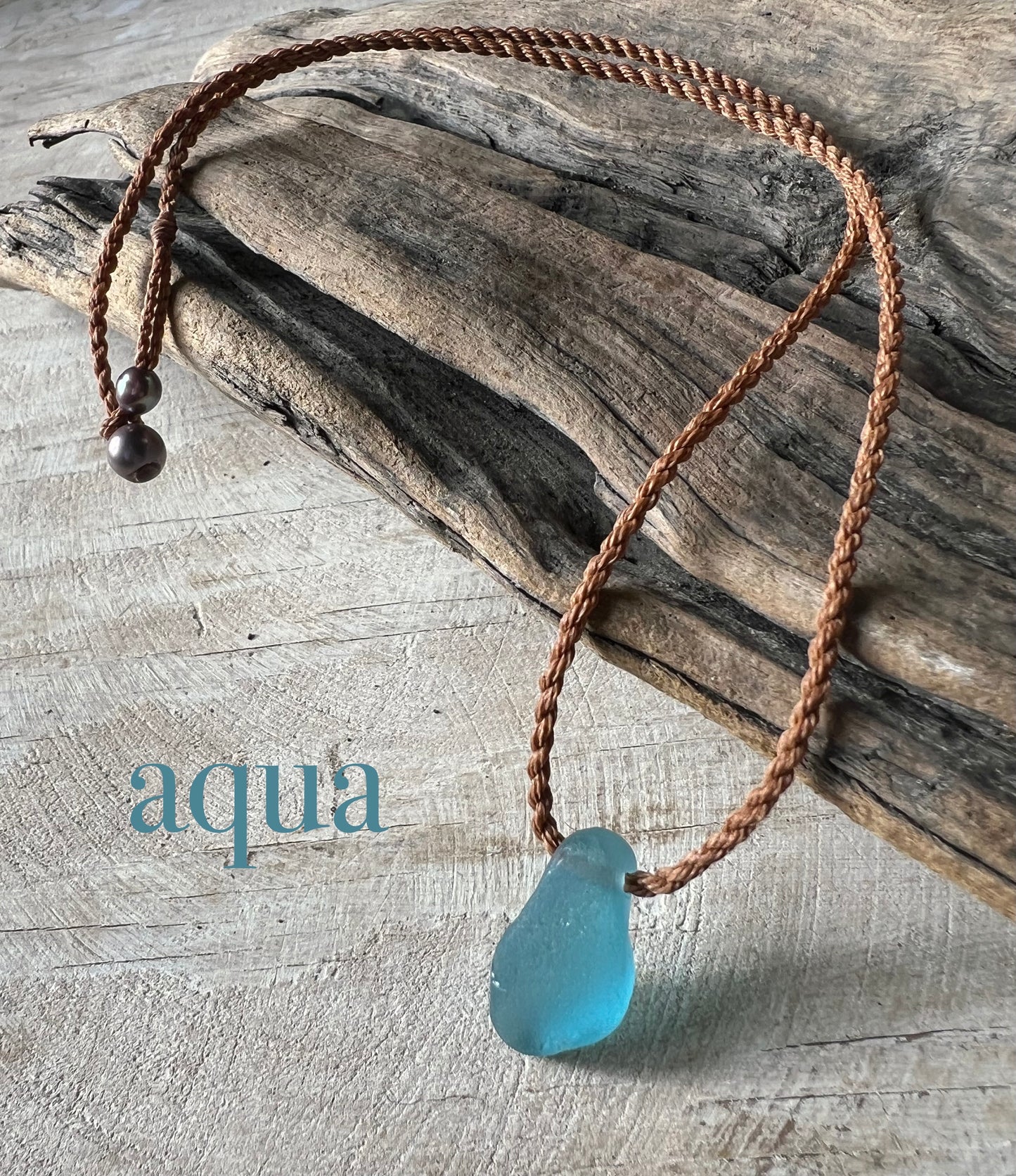 Delicate Sea Glass Pendant Necklace