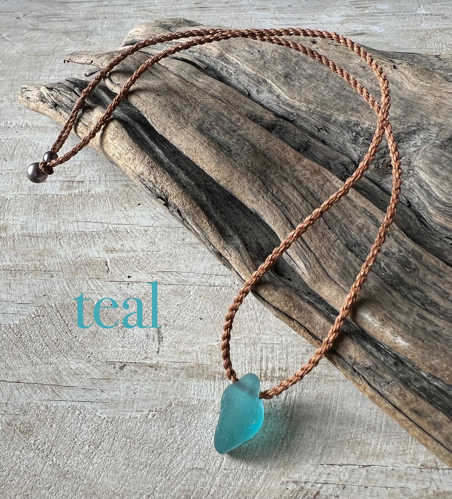 Delicate Sea Glass Pendant Necklace