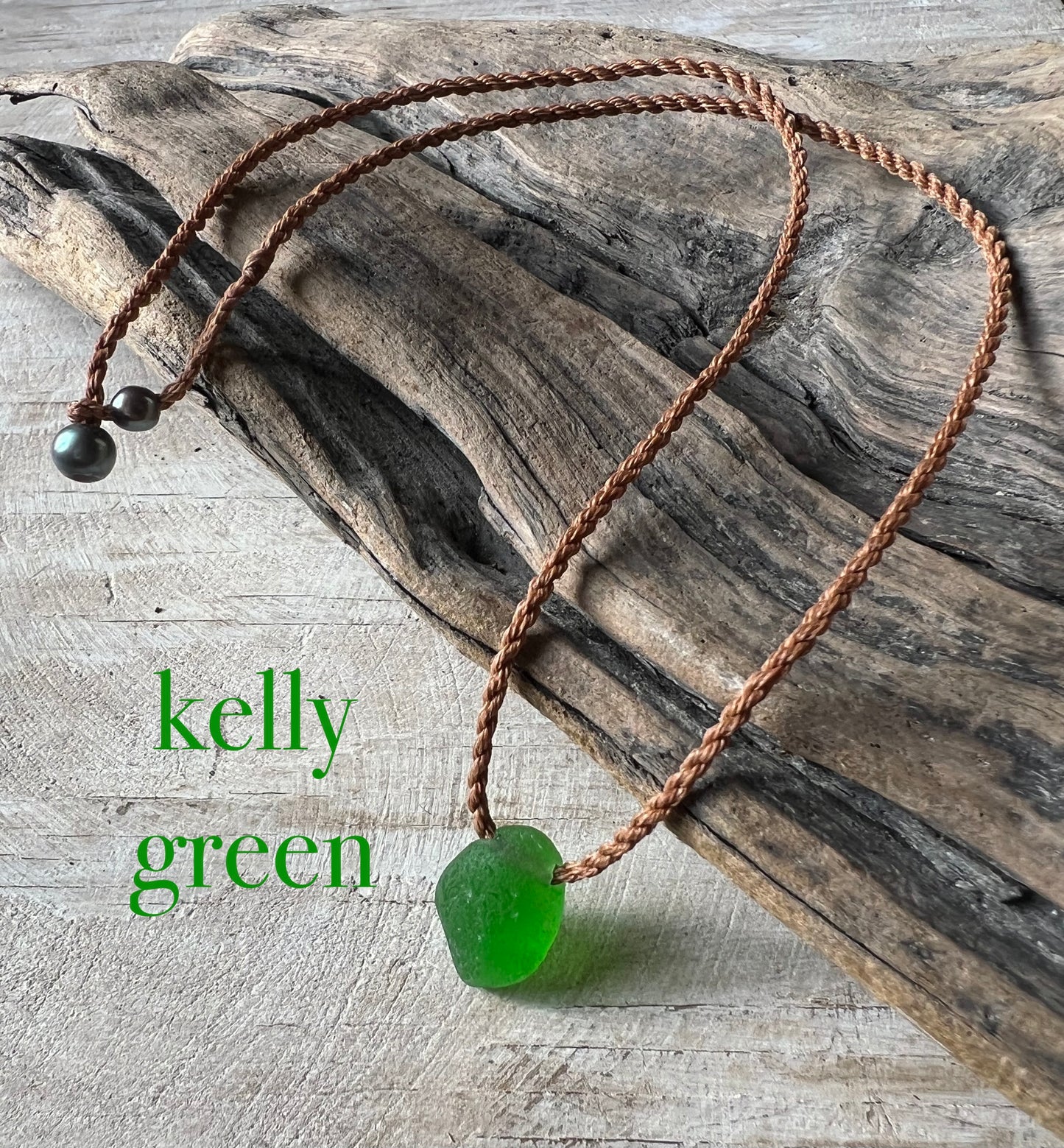 Delicate Sea Glass Pendant Necklace