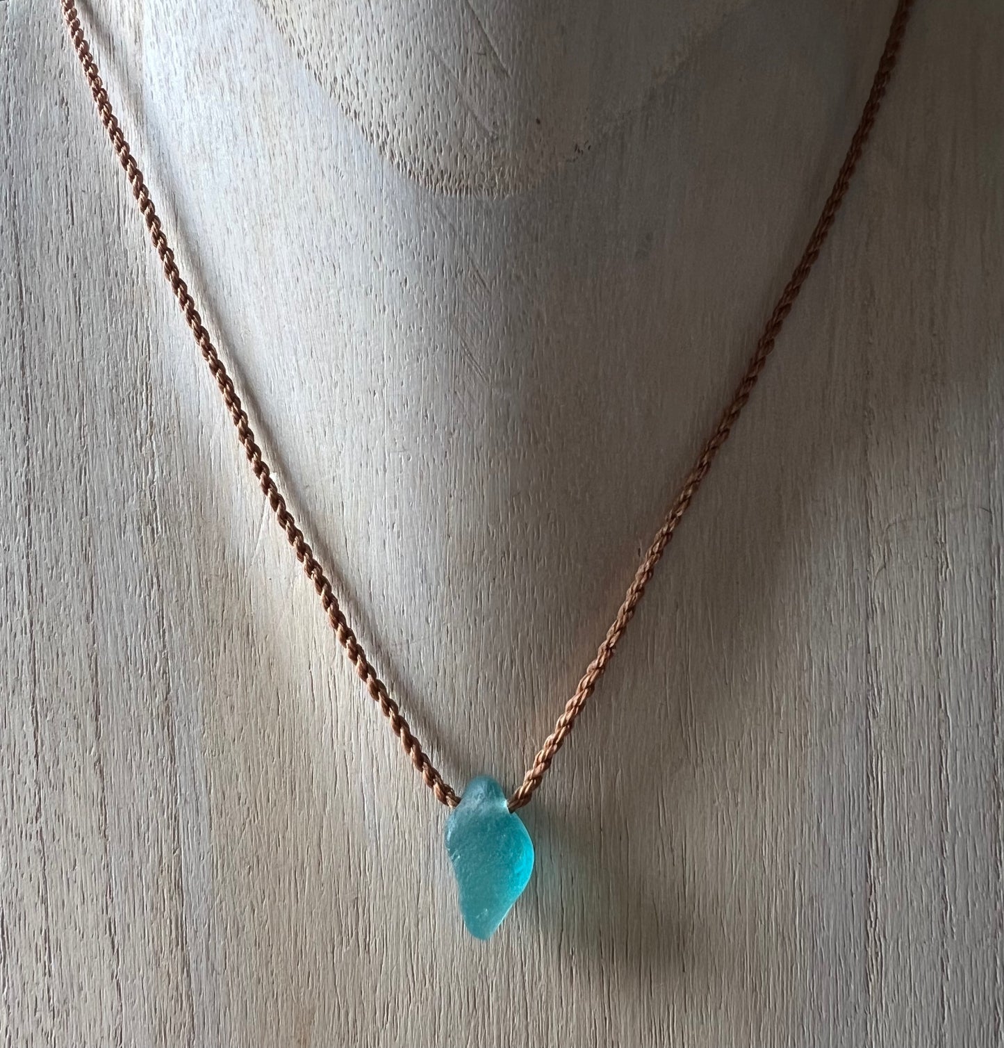 Delicate Sea Glass Pendant Necklace