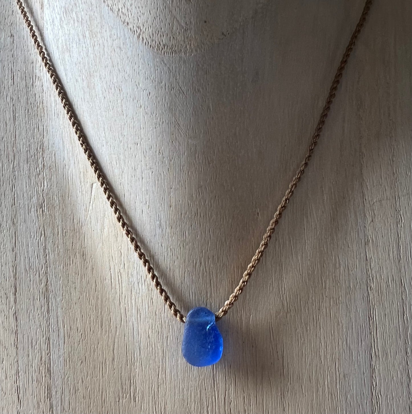 Delicate Sea Glass Pendant Necklace