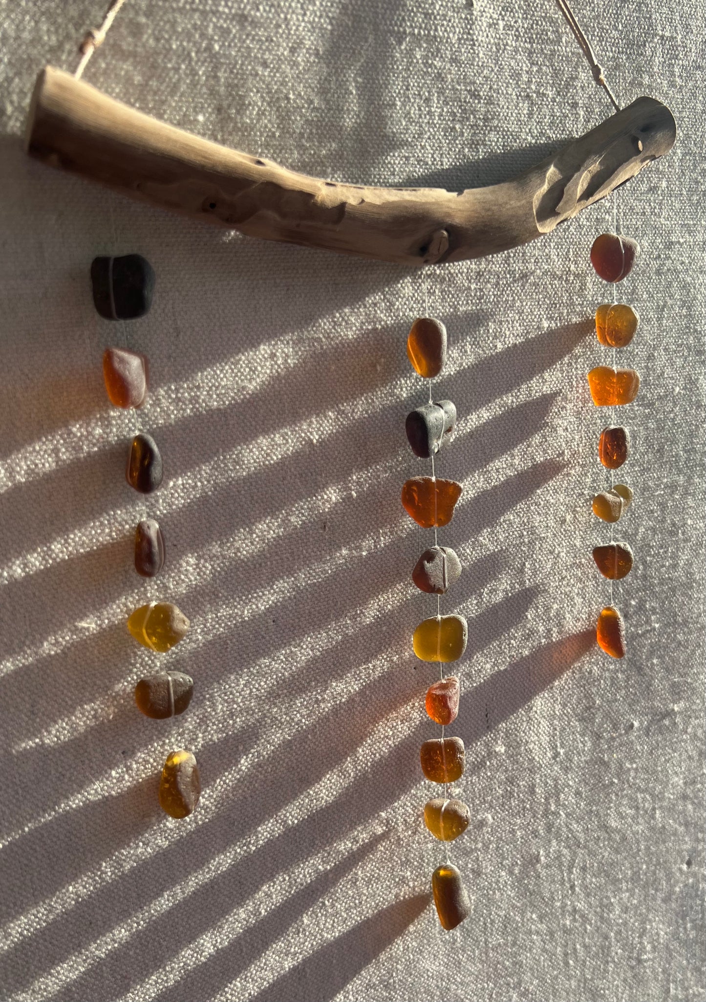 Sea Glass Mobile ~ Amber