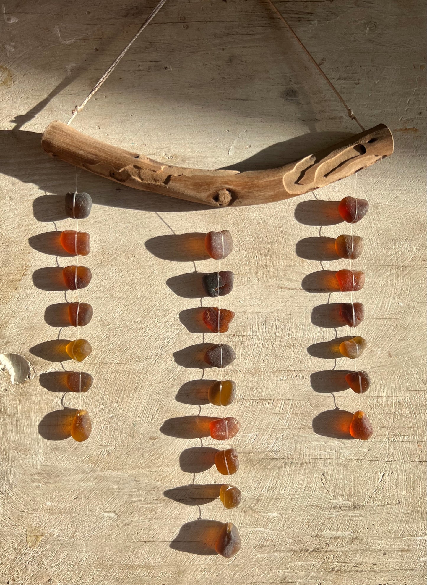 Sea Glass Mobile ~ Amber