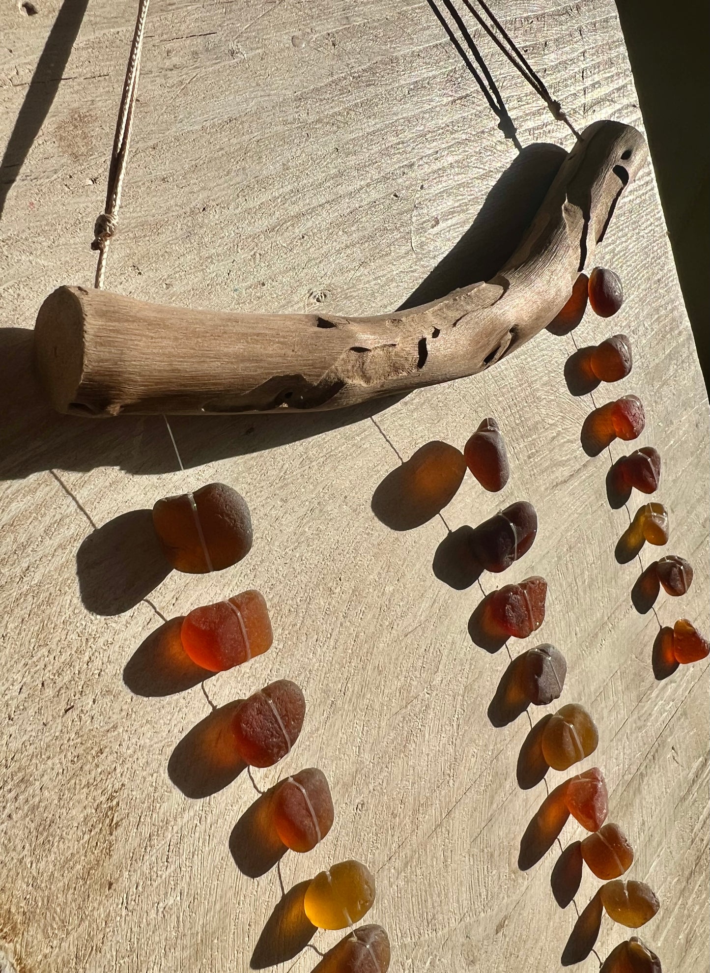 Sea Glass Mobile ~ Amber