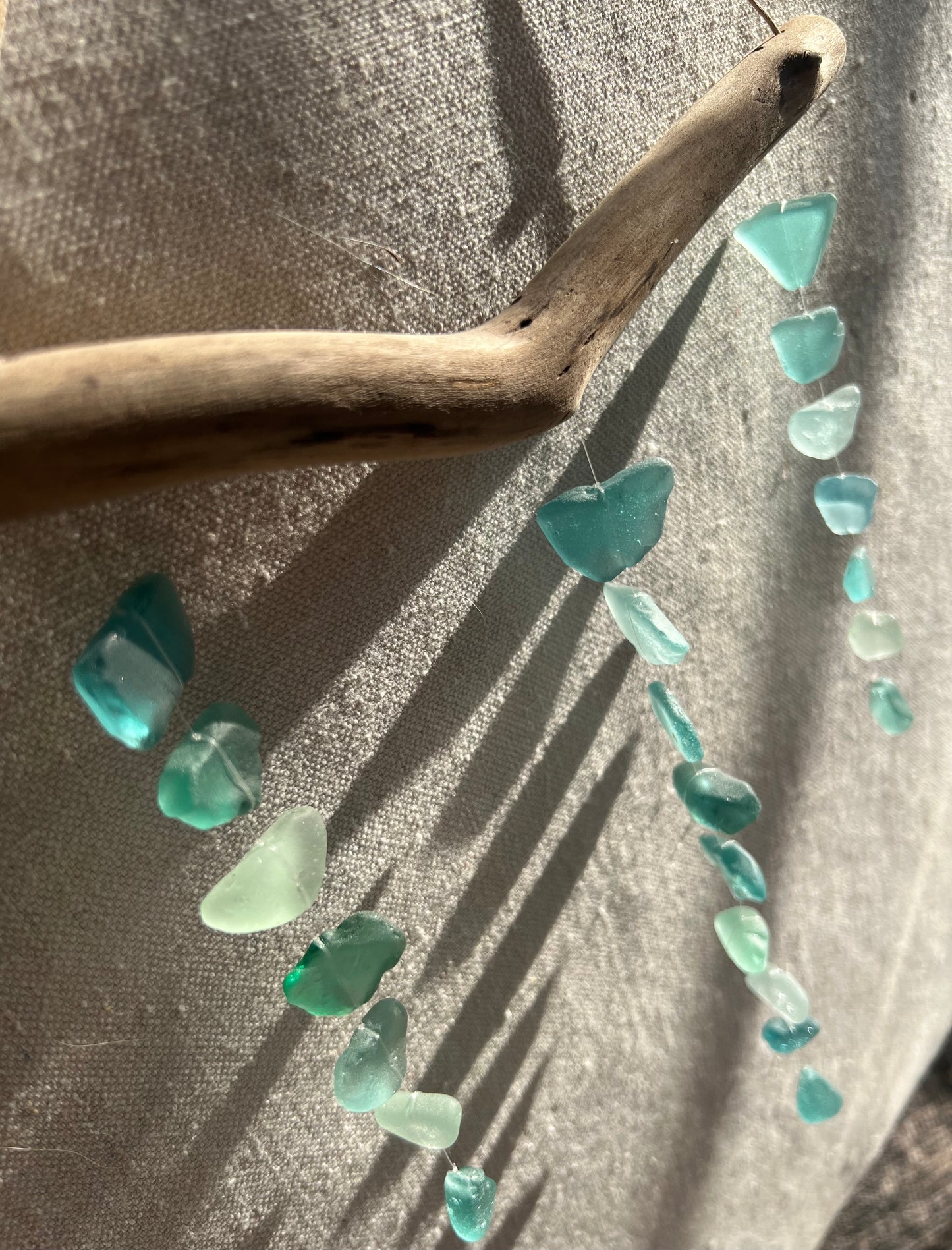 Sea Glass Mobile ~ Turquoise