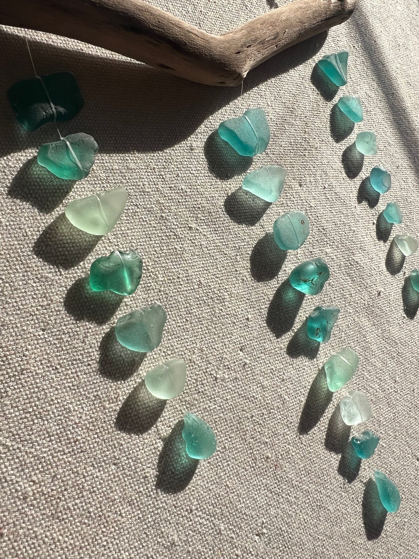 Sea Glass Mobile ~ Turquoise