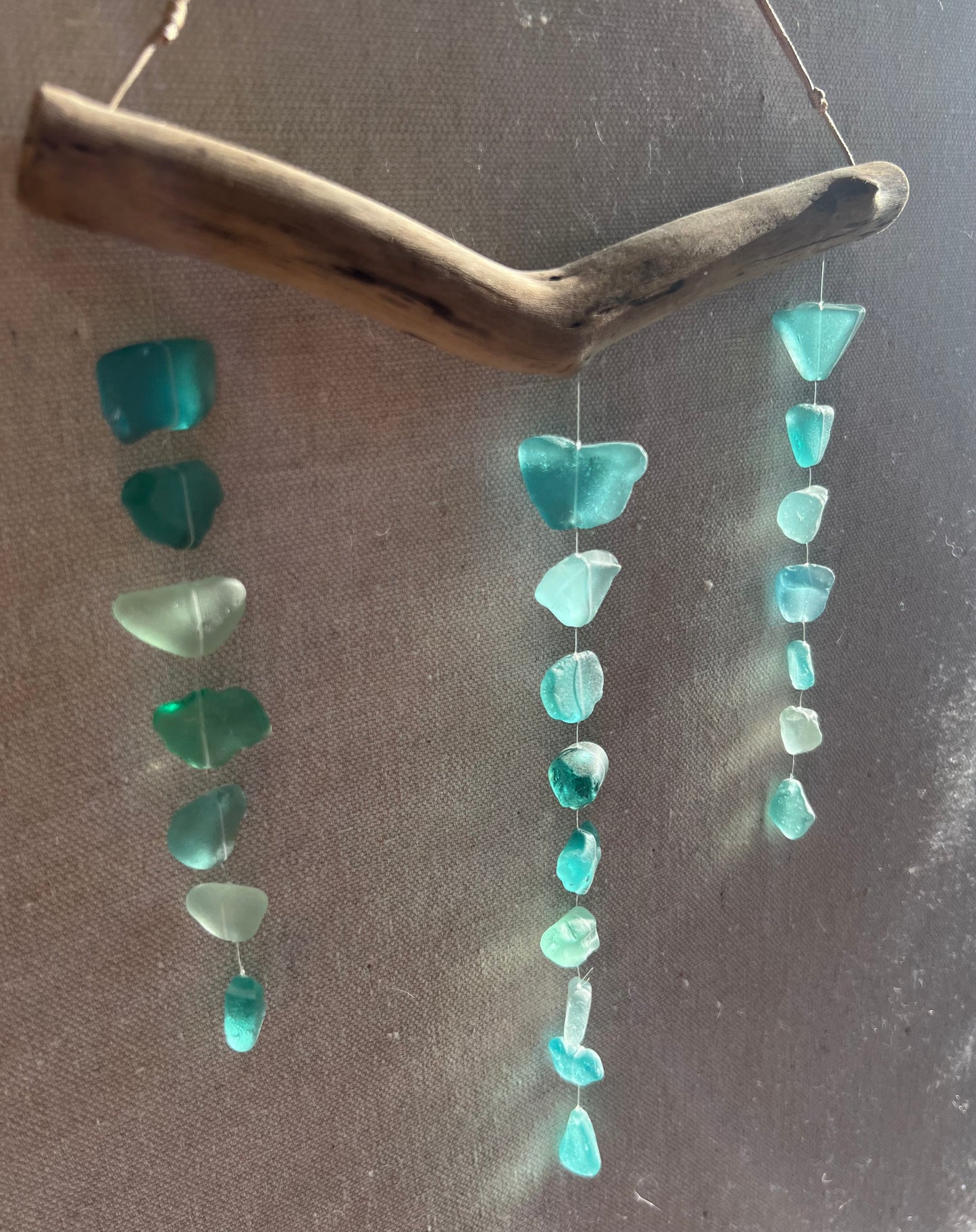 Sea Glass Mobile ~ Turquoise