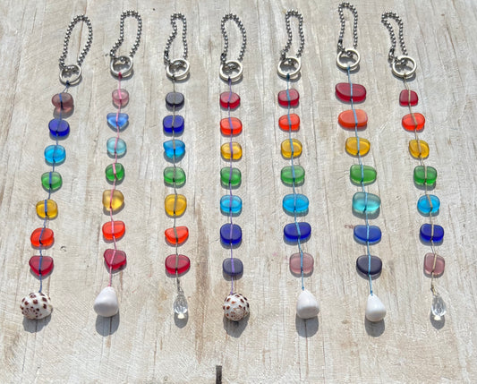 Recycled Rainbow Car Charm