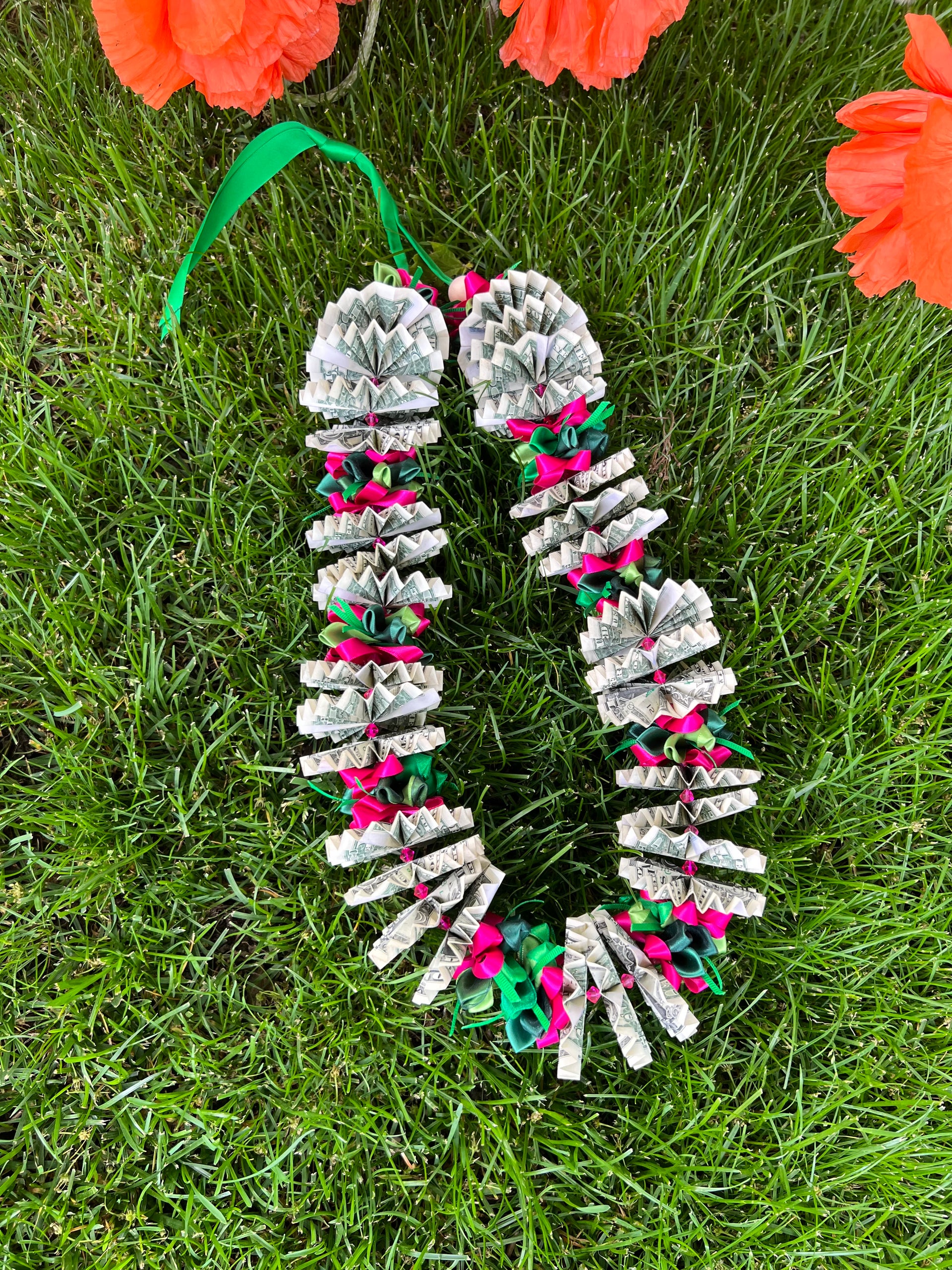 money tree lei Ribbon + Money Lei – The Aloha Shack