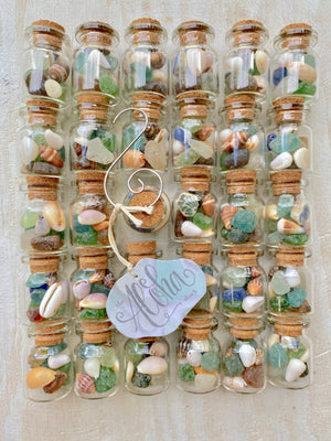Sea Glass and Shell Vial Ornament